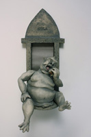 Gluttony - Figuarative Clay Sculpture