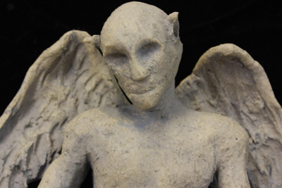 Wishing Spirit 1001 - Figurative Clay Sculpture by Mandy Stapleford