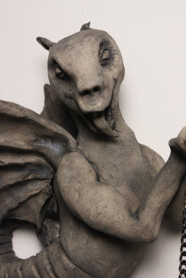 Wishing Spirit 1004 - Figurative Clay Sculpture by Mandy Stapleford