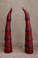 Horns - Clay Garden Scultures