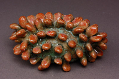 Seed Pod 3/Flappy - Clay Scultpure by Mandy Stapleford Taos