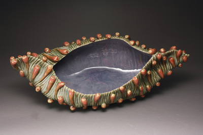 image: Seed Bowl #5 - Handcrafted ceramic tableware inspired by seed pods by Mandy Stapleford