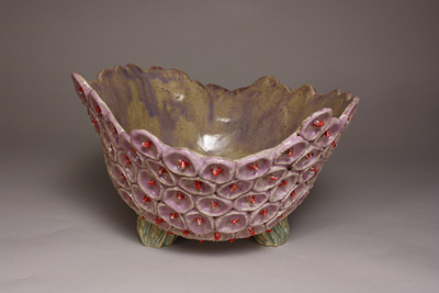 image: Seed Bowl #6 - Handcrafted ceramic serving Bowl inspired by the sea by Mandy Stapleford