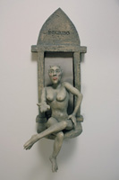 Entitlement - figurative clay sculpture fromt he series 8 deadly sins