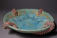 Sea Bowl #14 - Artful Tableware Taos New Mexico