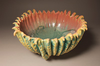 Sea Bowl #16 - Artful Tableware Taos New Mexico