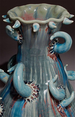 Vase 0707 - Handcrafted Ceramic Vase by Mandy Stapleford